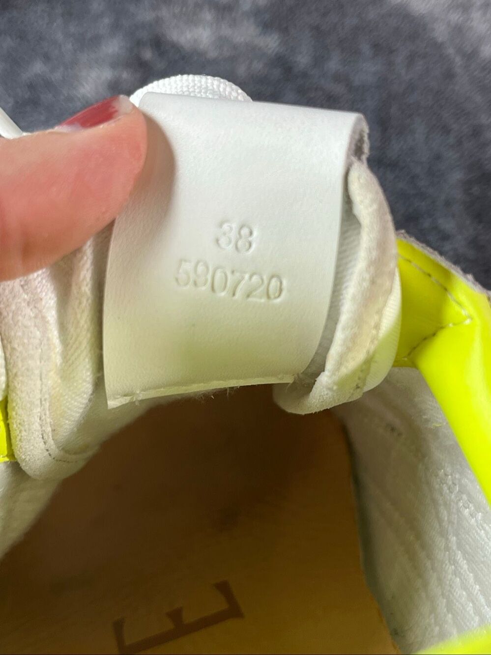 LOEWE Flow Runner Sneakers Nylon & Suede Soft White Neon Pink Yellow EU 38 / 8 - Picture 10 of 10